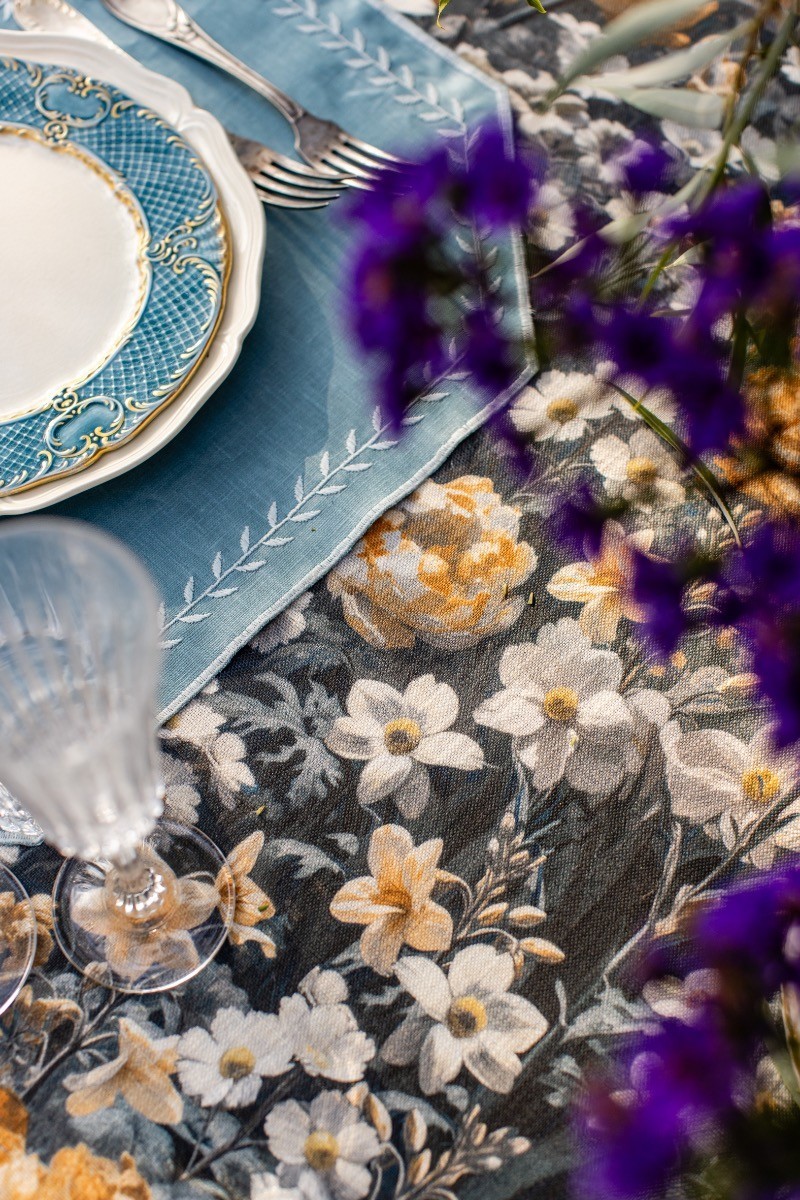 Set de table Lauro en lin enduit