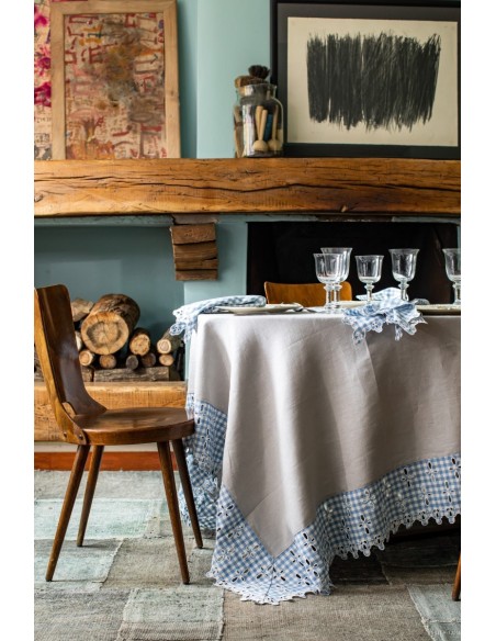 Amalfi Stain Resistant Linen Tablecloth