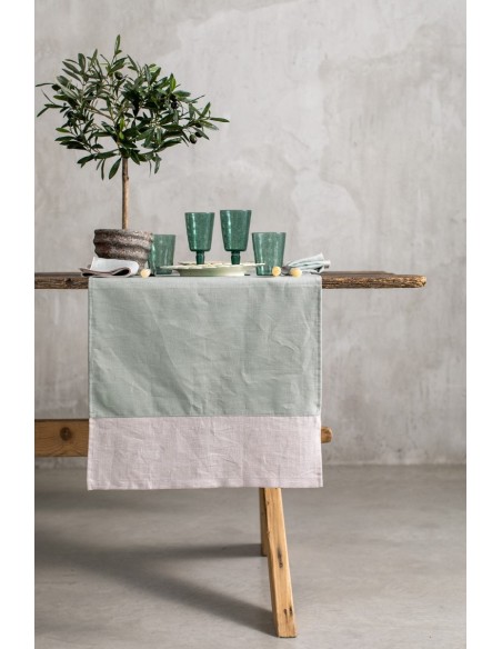 Bauhaus Runner in Stain Resistant Linen