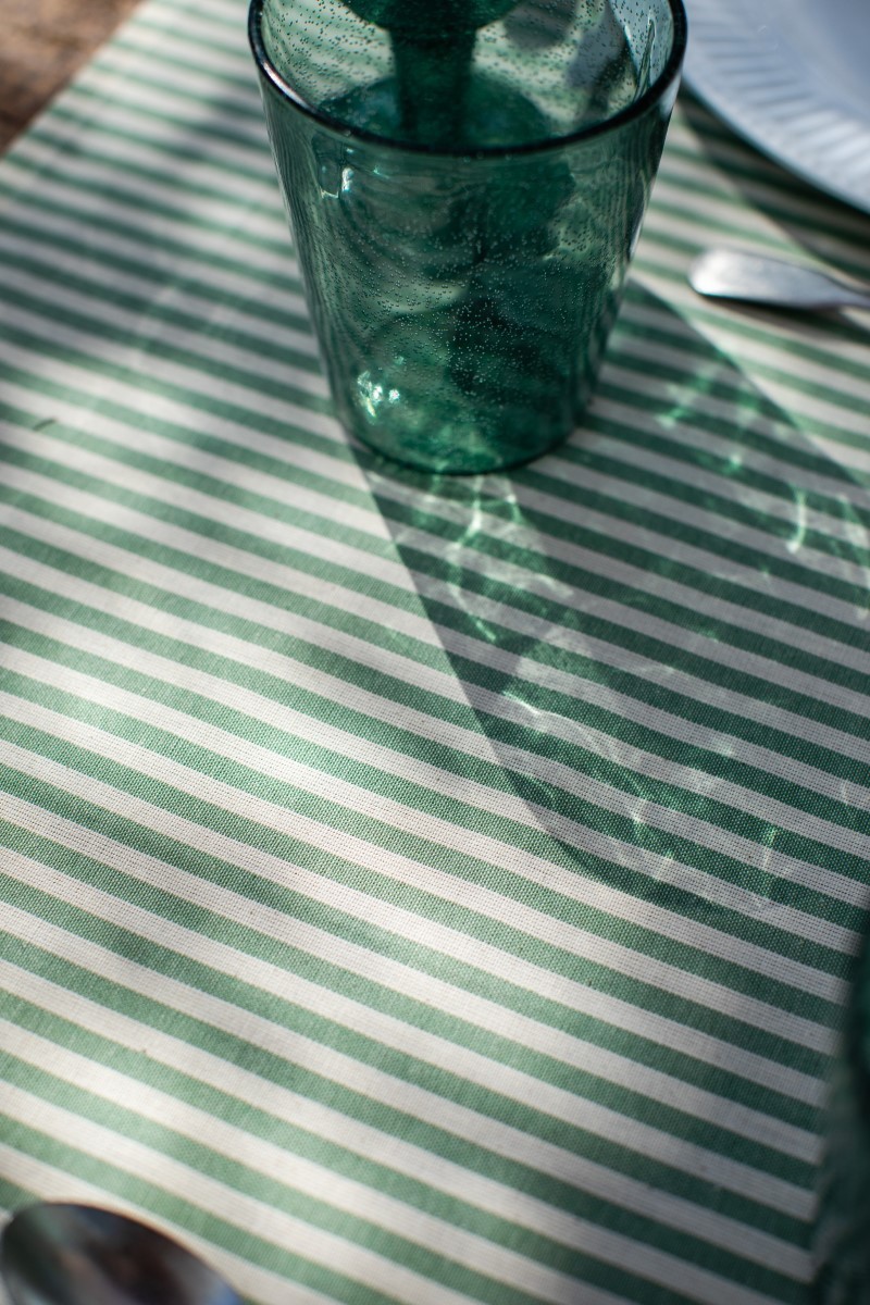 Chemin de table Amalfi en cotton enduit