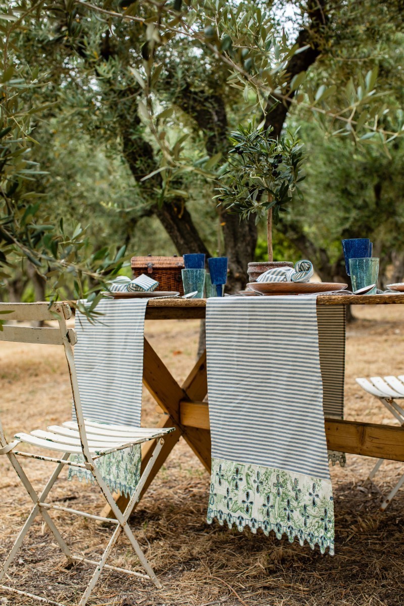 Amalfi Runner in Stain Resistant Cotton