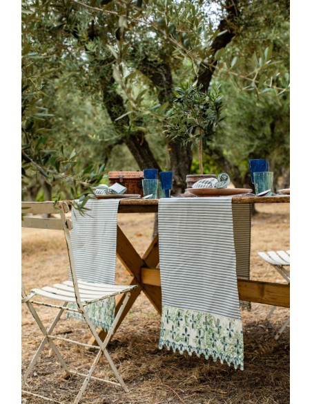 Amalfi Runner in Stain Resistant Cotton