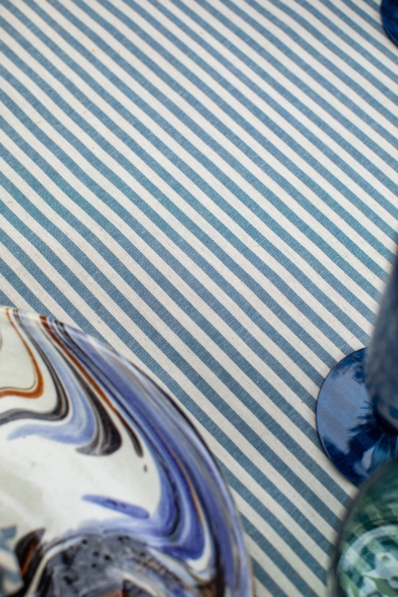 Chemin de table Amalfi en cotton enduit