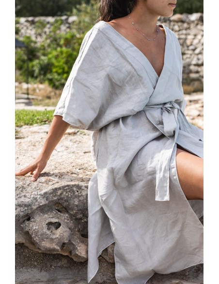 Linen Filo Bathrobe