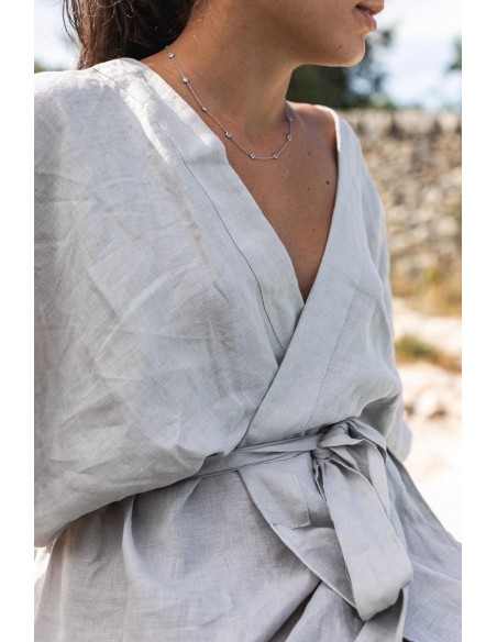 Linen Filo Bathrobe