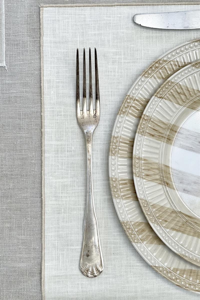 Linen Placemat Stain Resistant Filo
