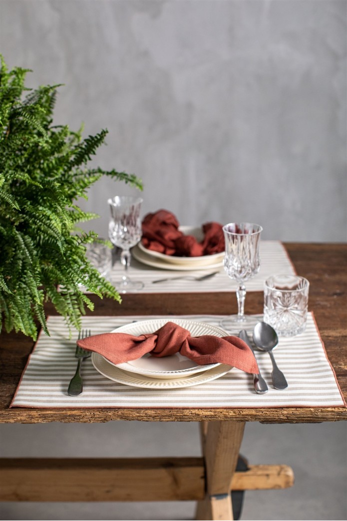 Placemat in Stain Resistant Cotton Filo