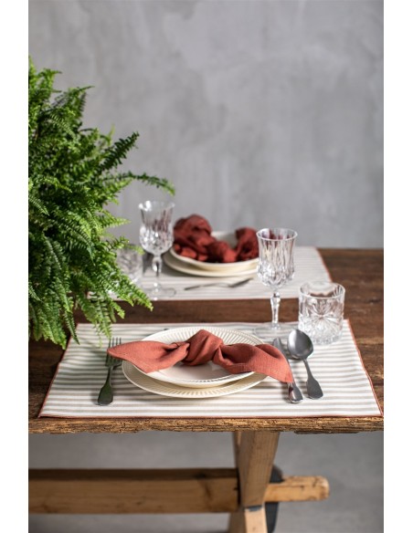 Placemat in Stain Resistant Cotton Filo