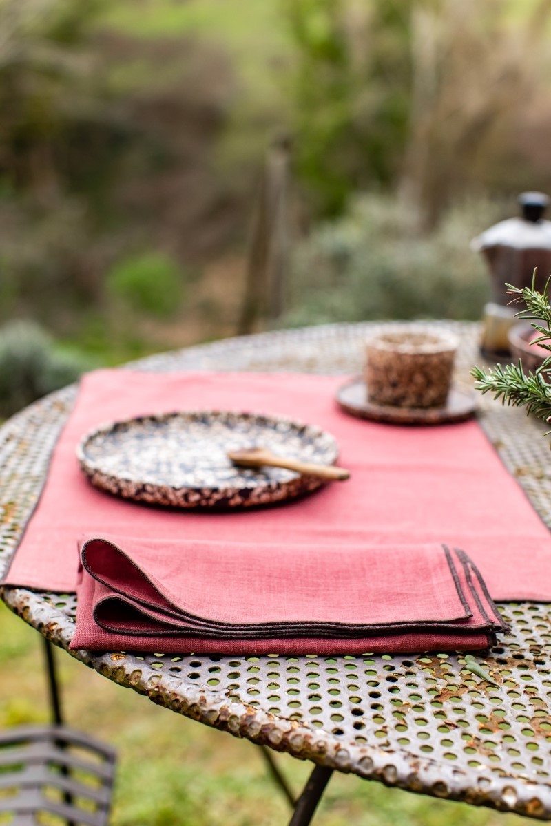Linen Placemat Stain Resistant Filo