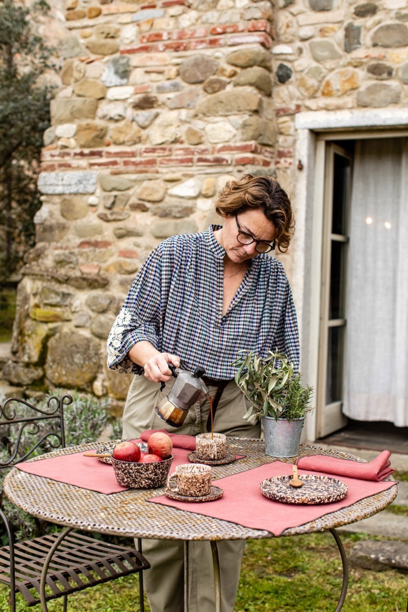 Set de table en lin enduit Filo