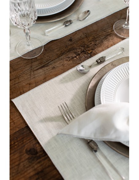 Linen Placemat Stain Resistant Filo