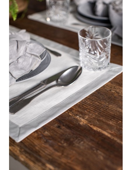 Set de table Bauhaus en lin enduit