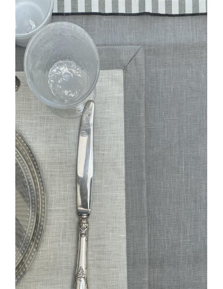Set de table Bauhaus en lin enduit