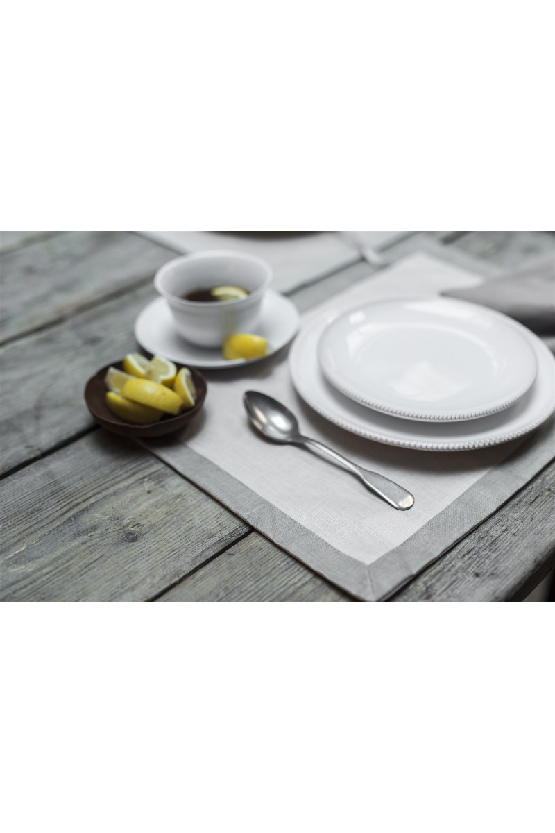 Set de table Bauhaus en lin enduit