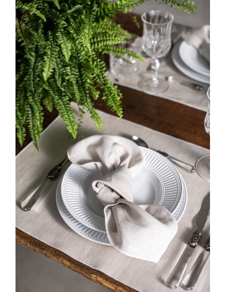 Linen Placemat Stain Resistant Filo