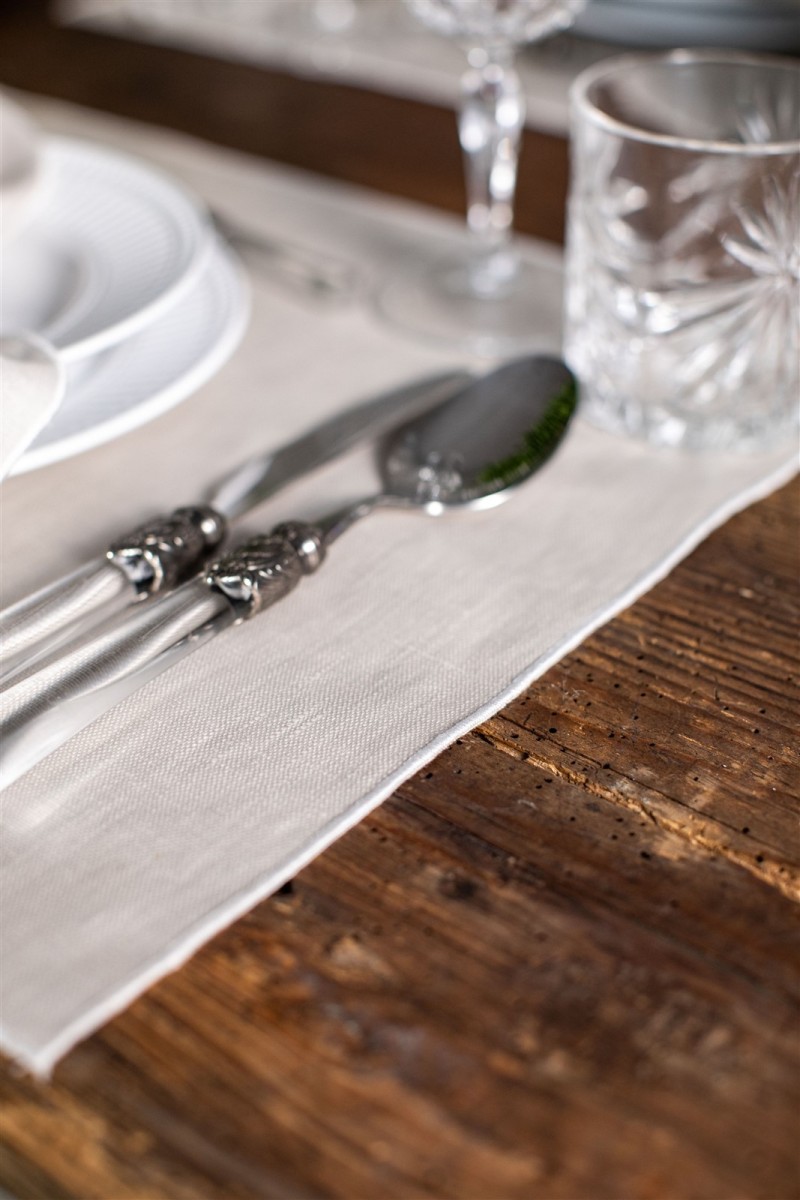 Linen Placemat Stain Resistant Filo
