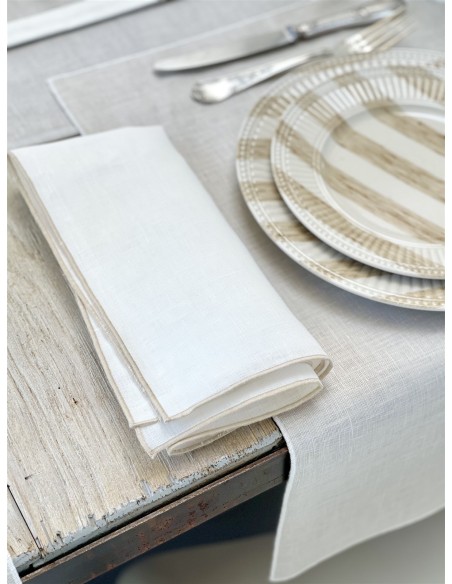 Linen Placemat Stain Resistant Filo