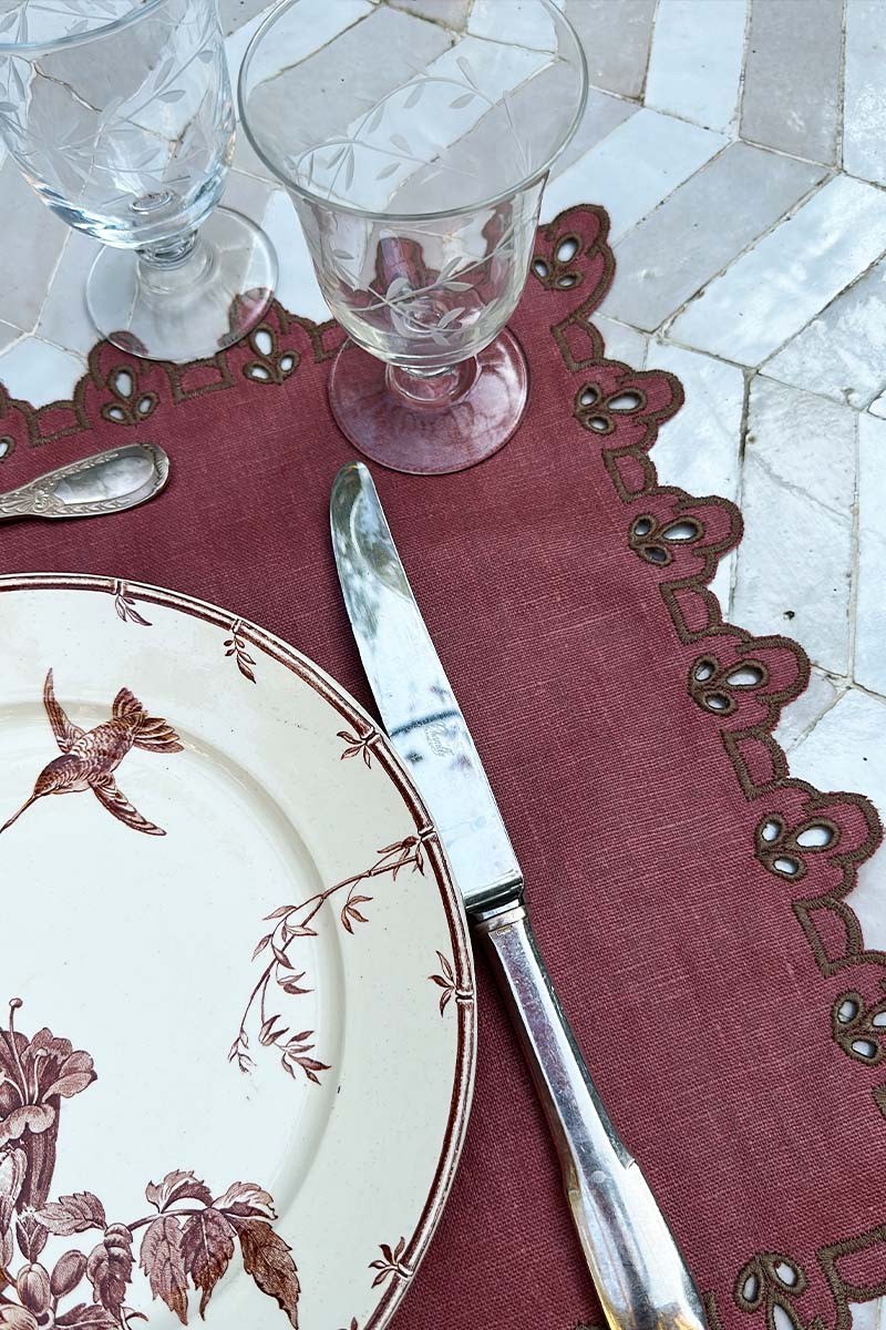 Set de table Amalfi en lin antitache