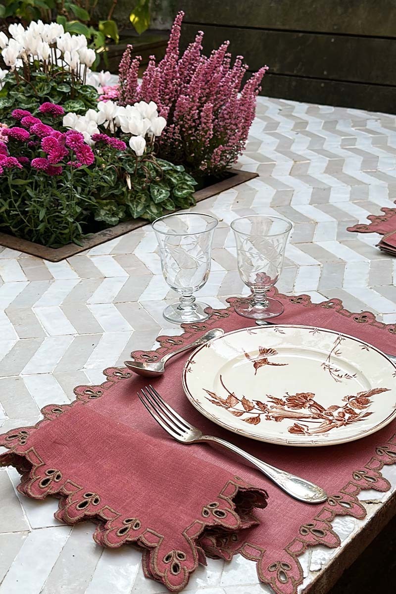 Set de table Amalfi en lin antitache