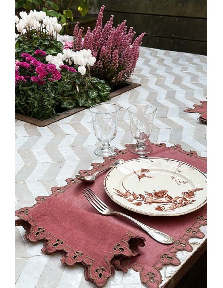 Set de table Amalfi en lin antitache