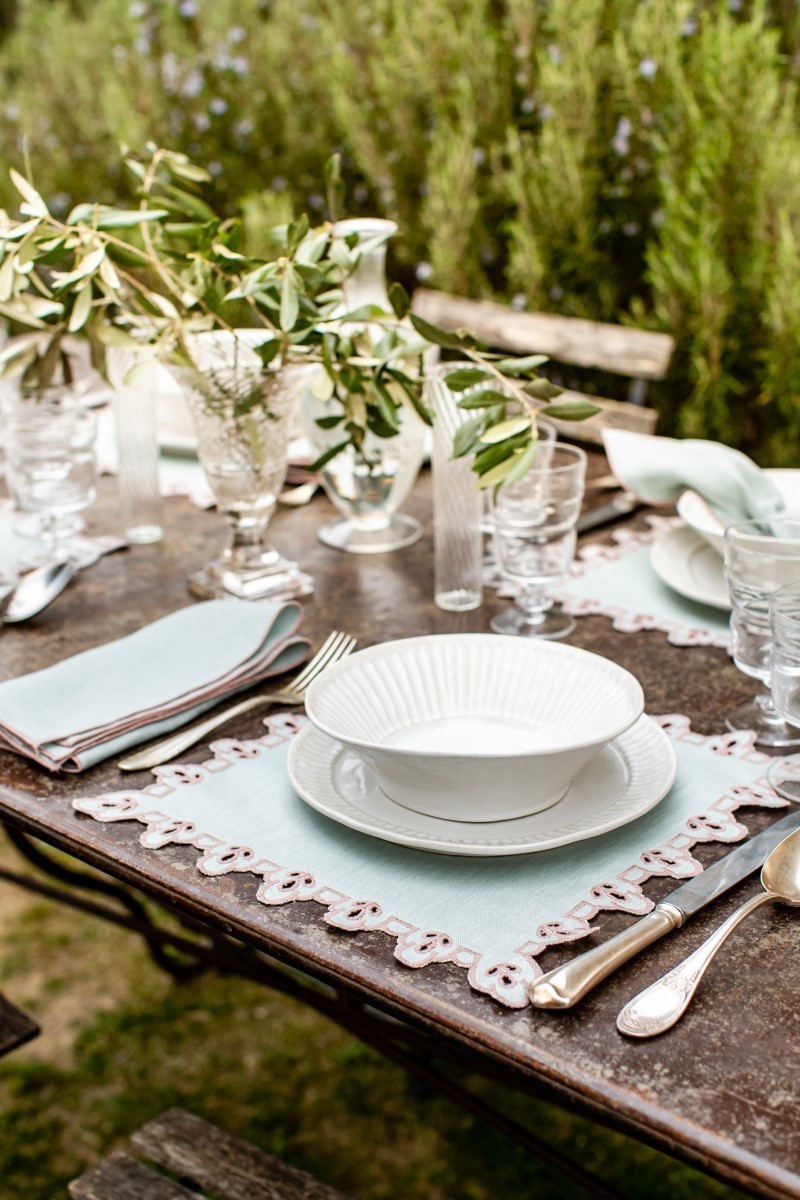 Set de table Amalfi en lin antitache