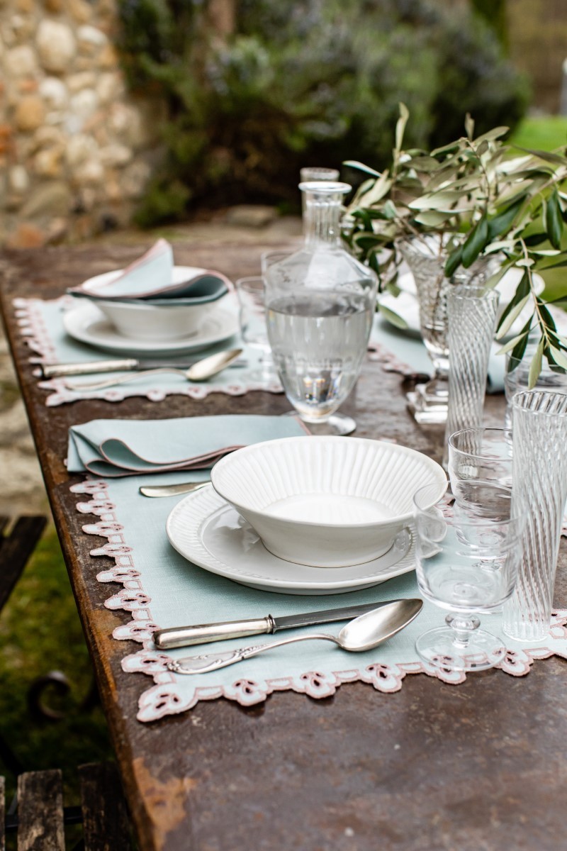 Set de table Amalfi en lin antitache