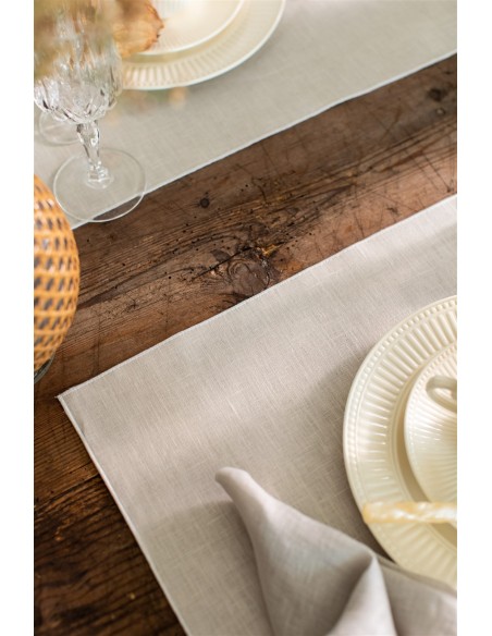 Linen Placemat Stain Resistant Filo