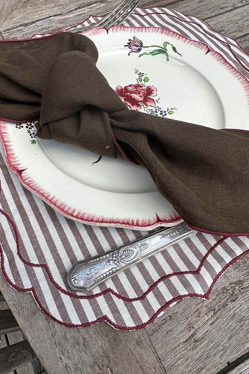 Set de table Firenze en coton enduit