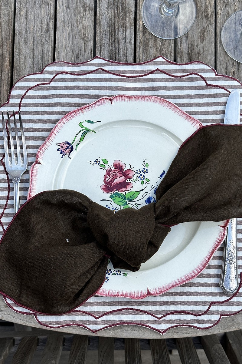 Set de table Firenze en coton enduit
