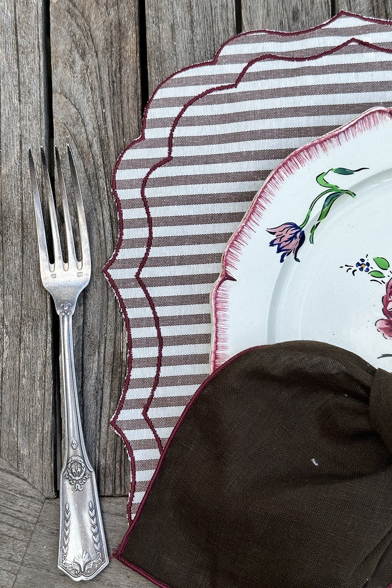 Set de table Firenze en coton enduit