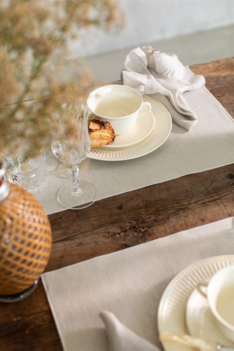 Linen Placemat Stain Resistant Filo