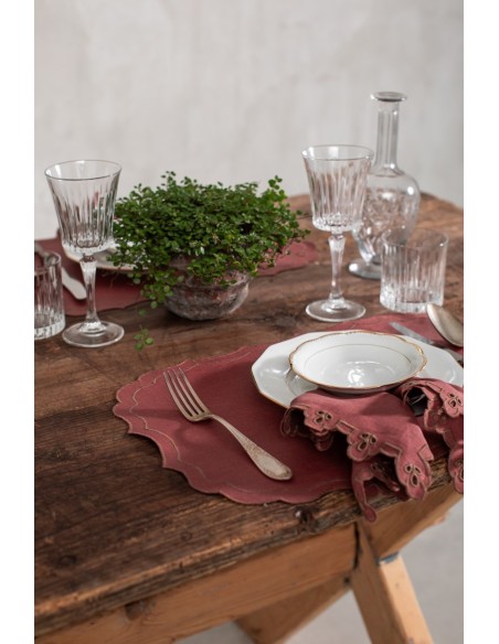 Set de table Firenze en lin enduit