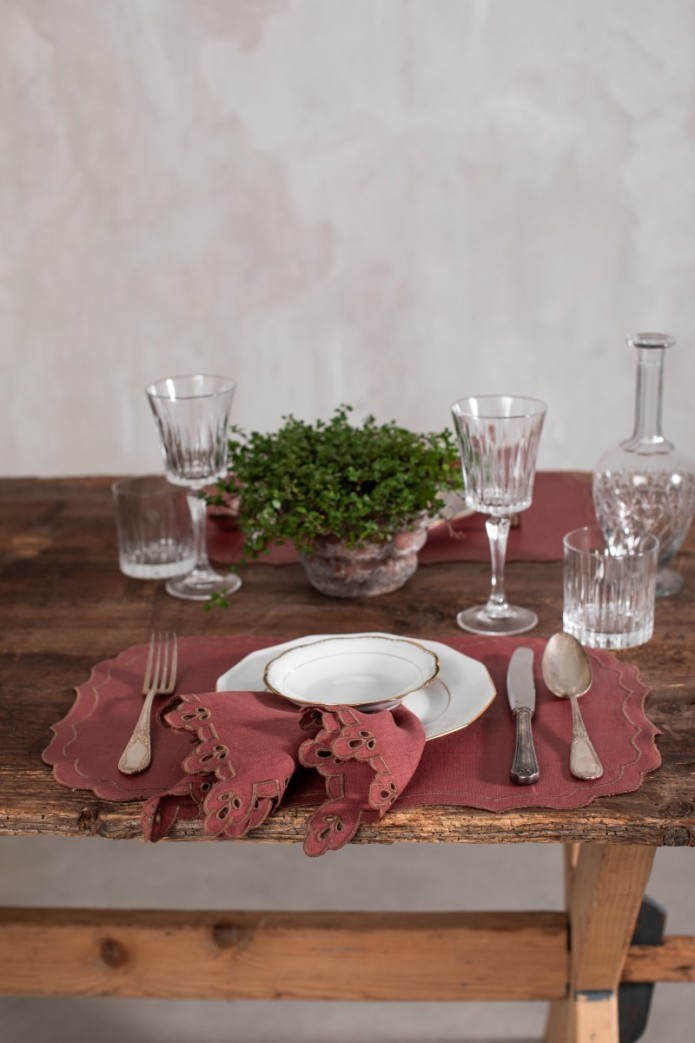 Set de table Firenze en lin enduit 2