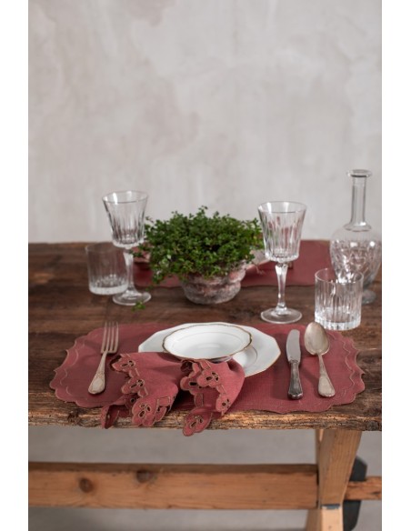Set de table Firenze en lin enduit