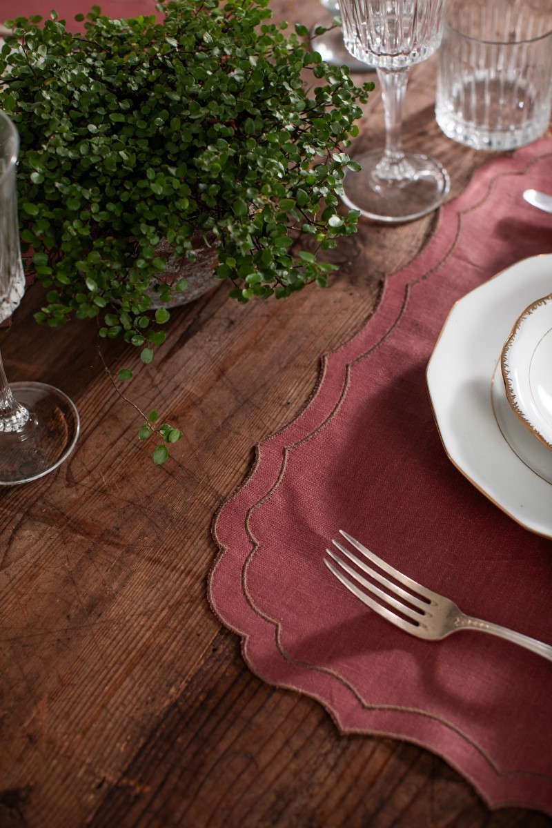 Set de table Firenze en lin enduit