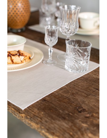 Linen Placemat Stain Resistant Filo