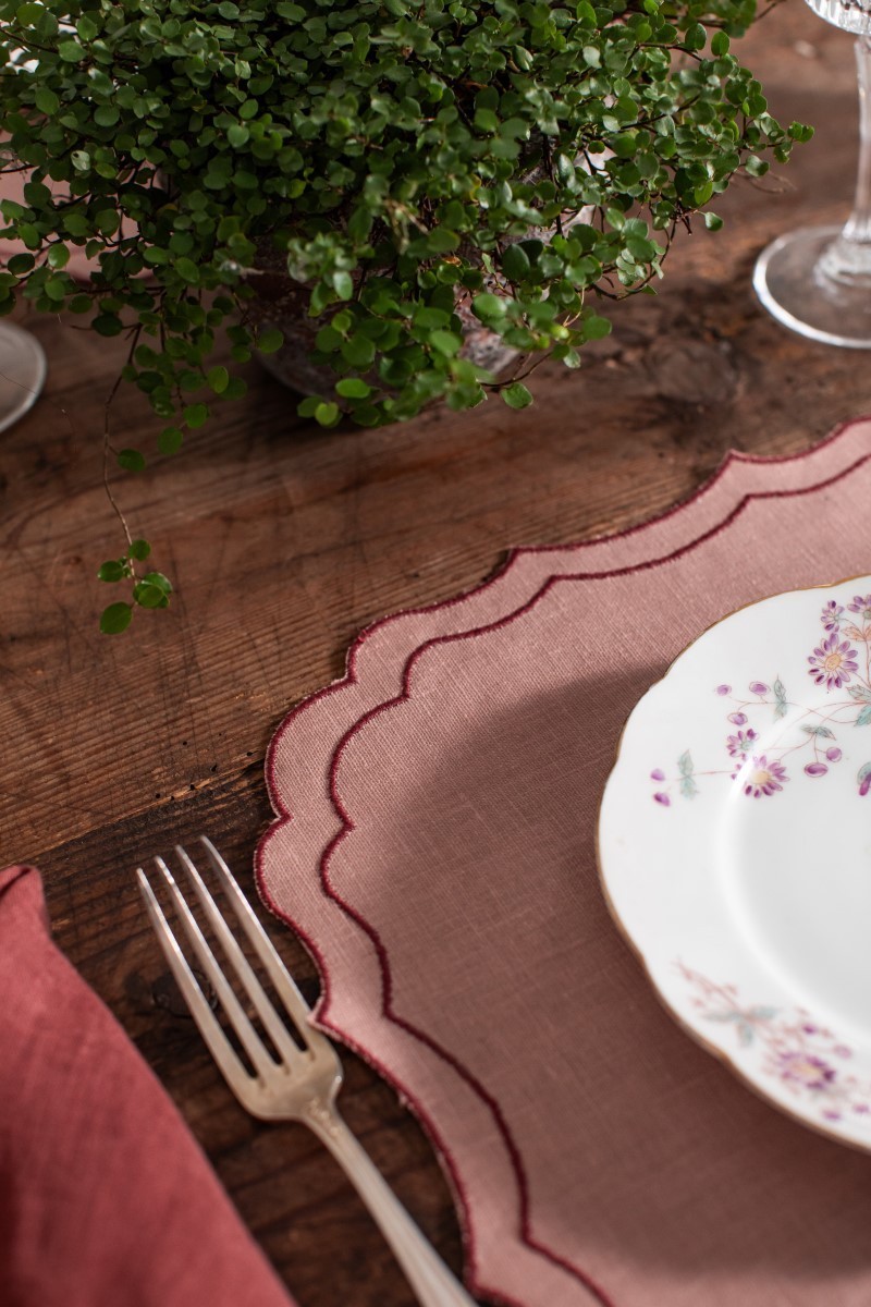 Set de table Firenze en lin enduit