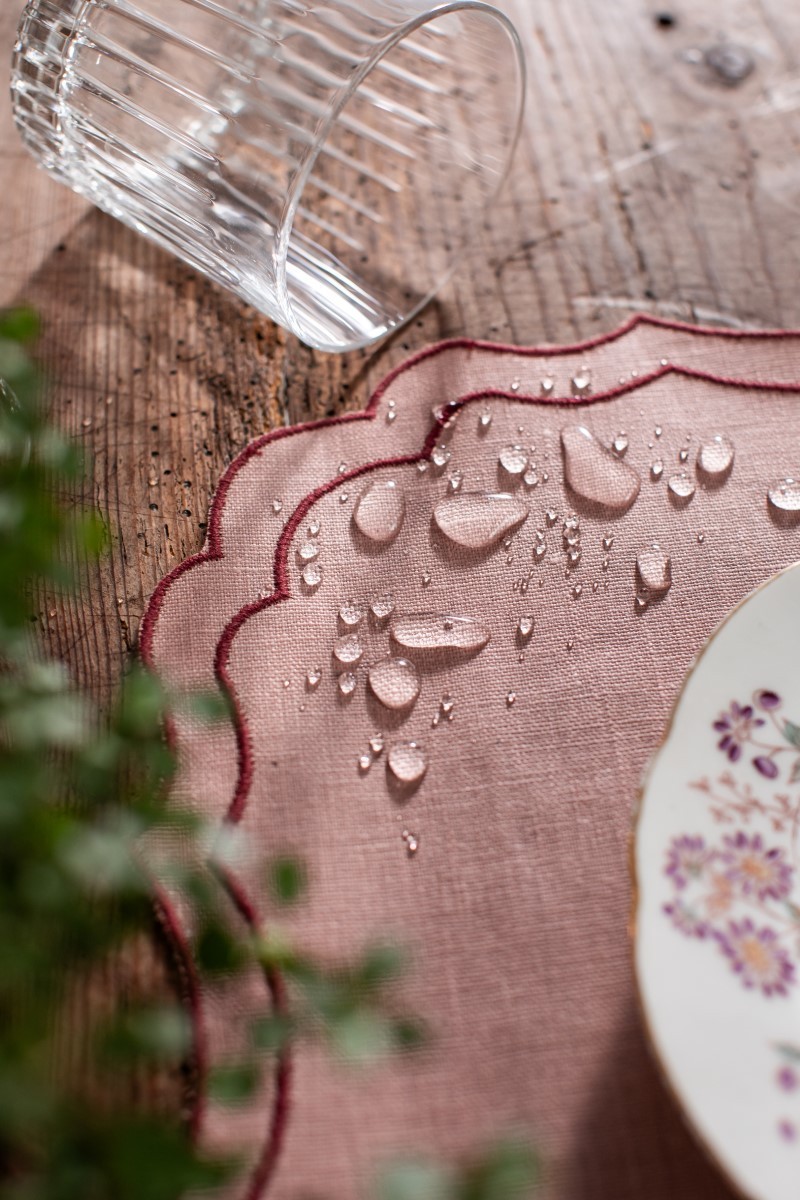 Set de table Firenze en lin enduit