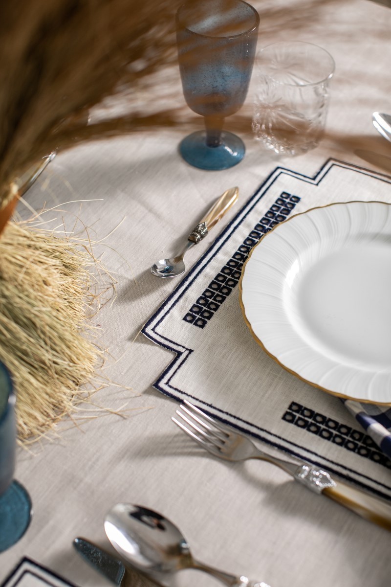 Set de table Erica en lin enduit