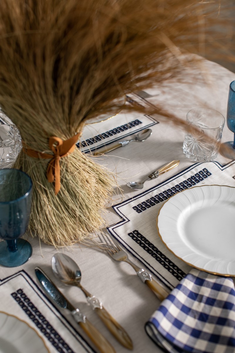 Set de table Erica en lin enduit