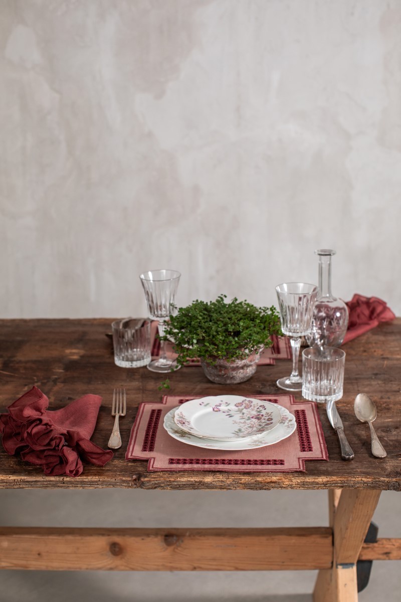 Set de table Erica en lin enduit