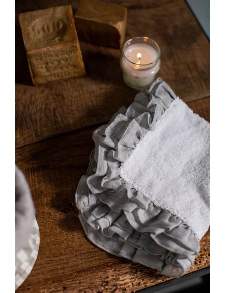 Gants de toilette en coton Gitane