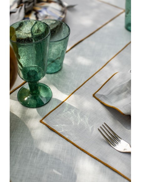 Linen Placemat Stain Resistant Filo