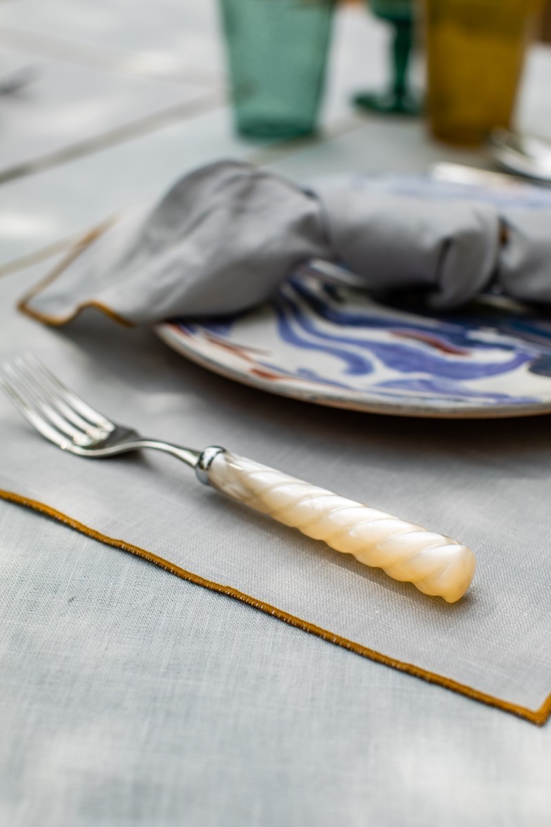 Linen Placemat Stain Resistant Filo