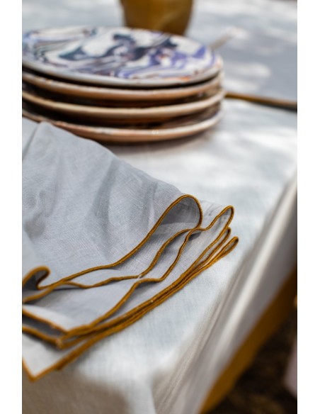 Linen Placemat Stain Resistant Filo