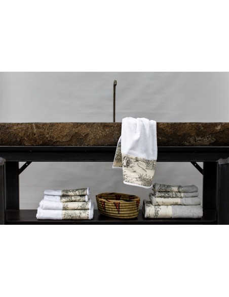 Serviette en coton Bauhaus