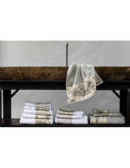 Serviette en coton Bauhaus