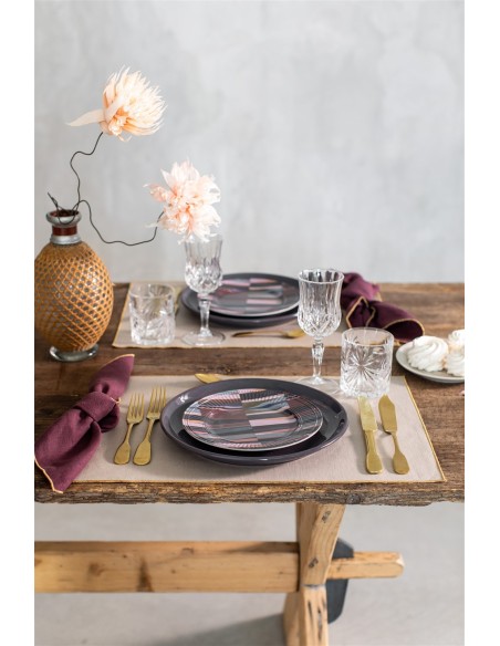 Linen Placemat Stain Resistant Filo