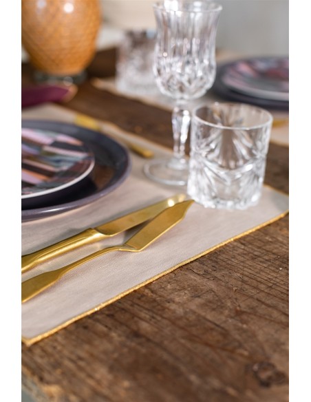 Linen Placemat Stain Resistant Filo