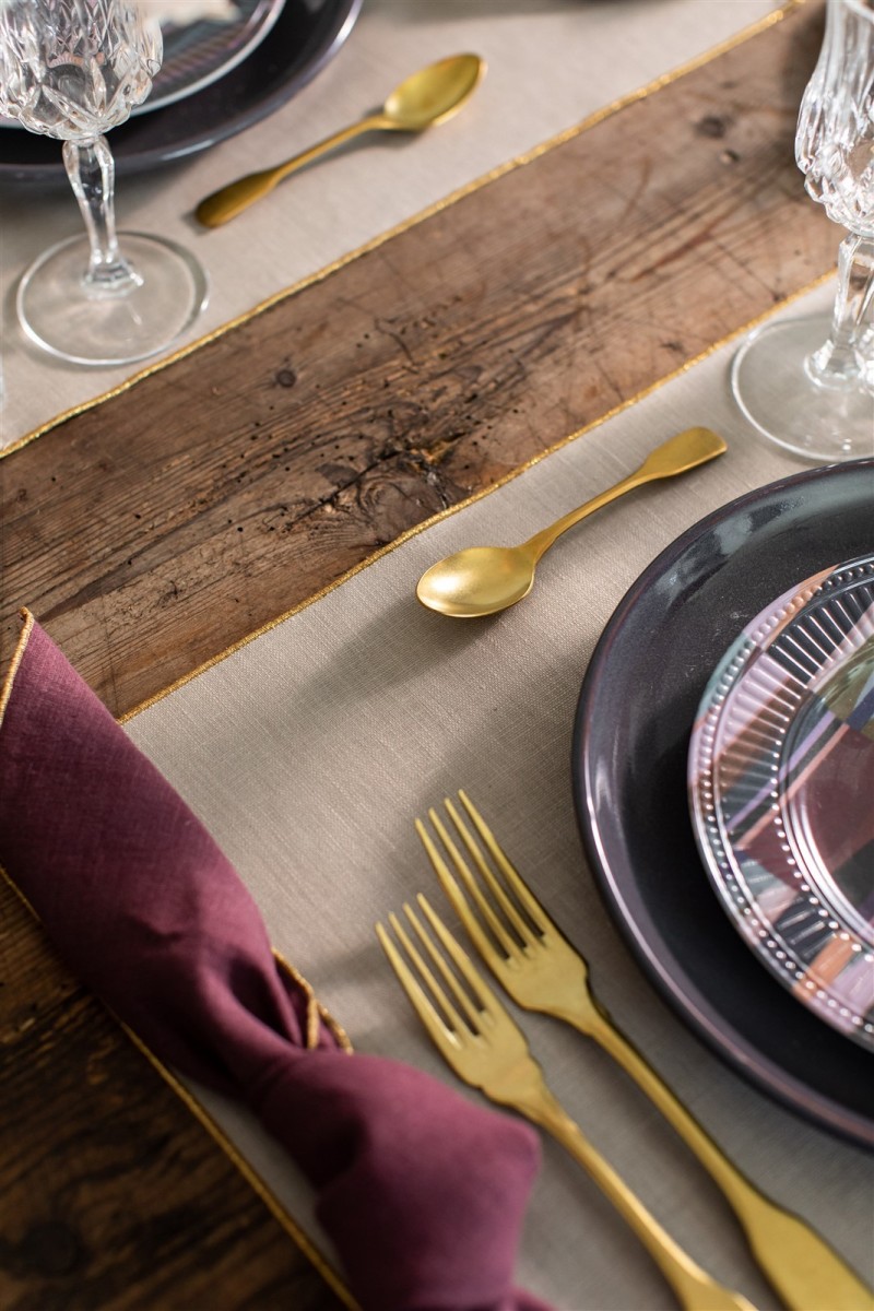 Linen Placemat Stain Resistant Filo